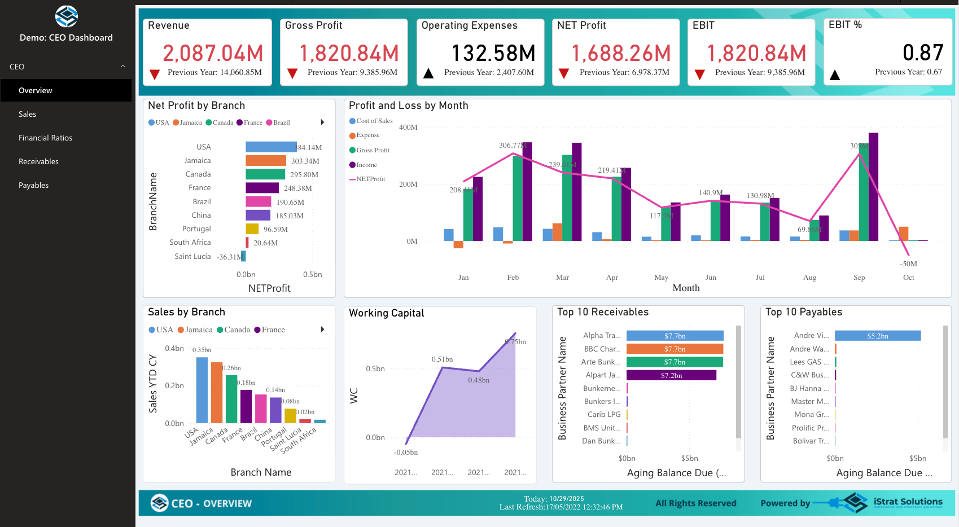CEO Dashboard — Revenue, Profitability & Growth Intelligence